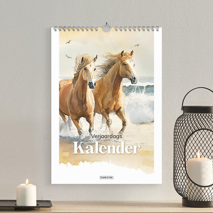 Verjaardagskalender Paarden A4