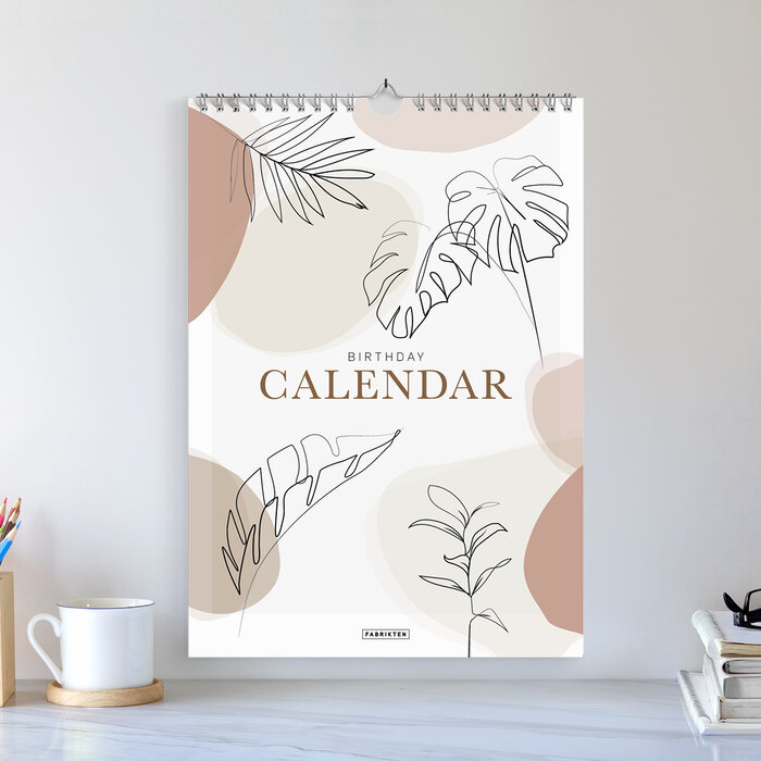 Fabrikten verjaardagskalender + compacte weekplanner Terra bundel