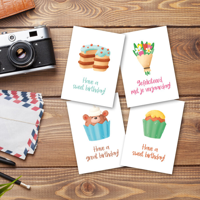 Ansichtkaartenset Sweet Surprise - 24 stuks A6