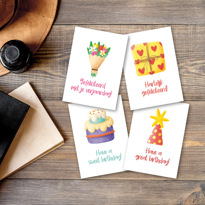 Ansichtkaartenset Sweet Surprise - 24 stuks A6