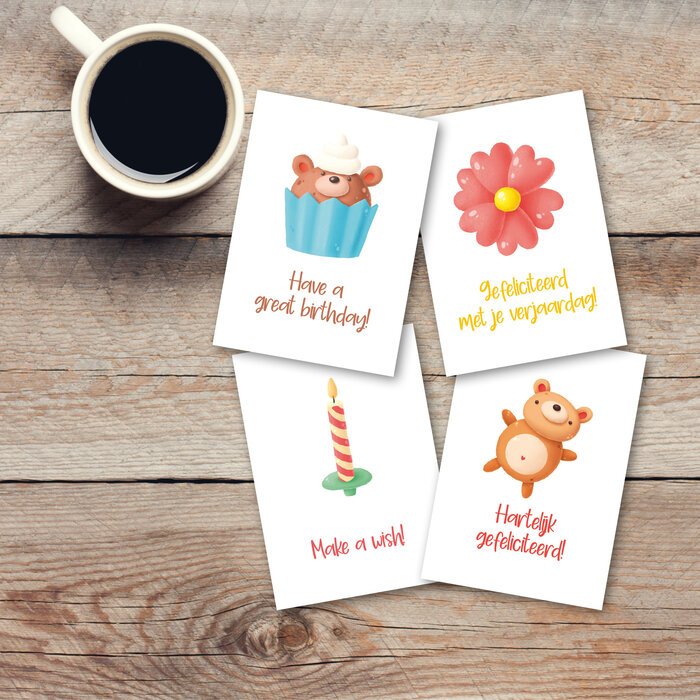 Ansichtkaartenset Sweet Surprise - 24 stuks A6