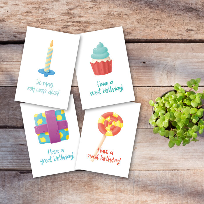 Ansichtkaartenset Sweet Surprise - 24 stuks A6