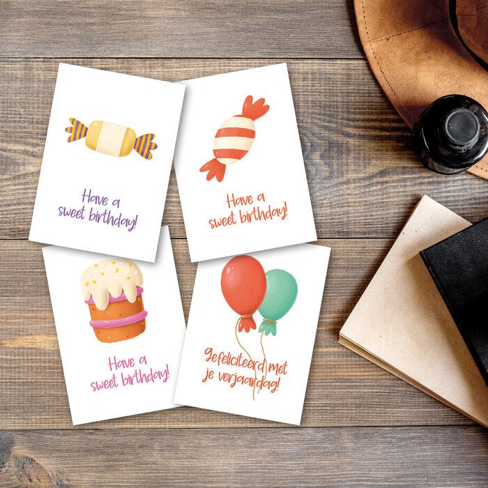Ansichtkaartenset Sweet Surprise - 24 stuks A6