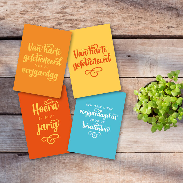 Ansichtkaartenset Party - 24 stuks A6