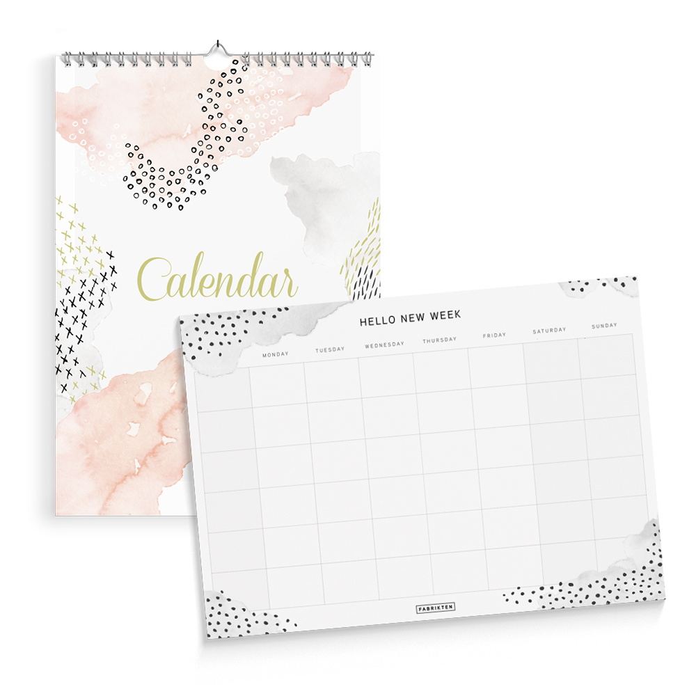 Whiteboard Geburtstagskalender Konfetti I DIN A3 I abwischbar jahresunabhängig I Dauerkalender für Mädchen, Frauen, WG, die ganze Familie I dv720