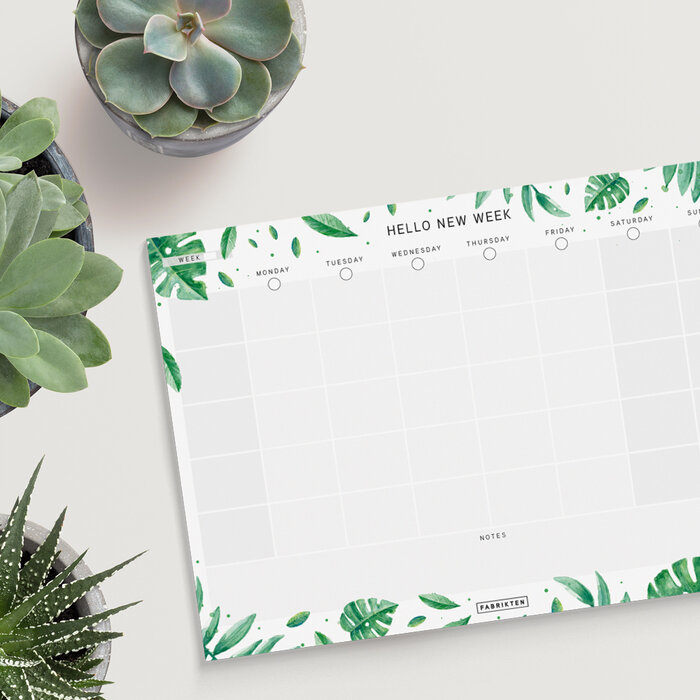 Fabrikten verjaardagskalender + weekplanner Botanisch Bundel A4