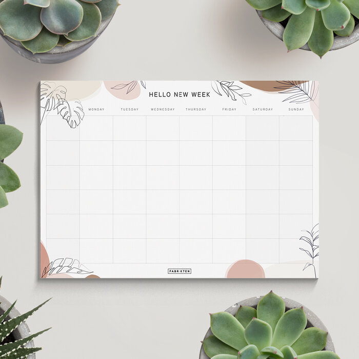 Fabrikten verjaardagskalender + weekplanner Terra Bundel A4