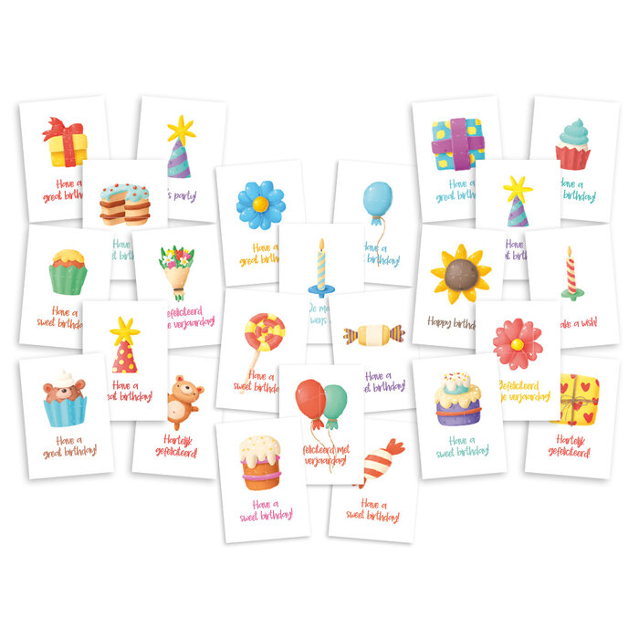 Ansichtkaartenset Sweet Surprise - 24 stuks A6