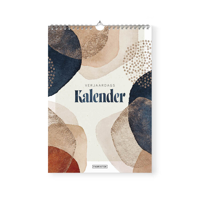 Verjaardagskalender Artsy A4