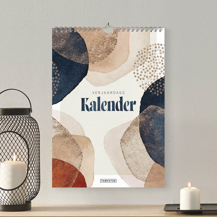 Verjaardagskalender Artsy A4