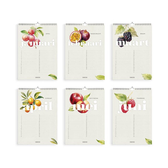 Verjaardagskalender Frutta A4