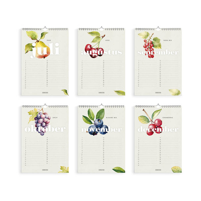 Verjaardagskalender Frutta A4