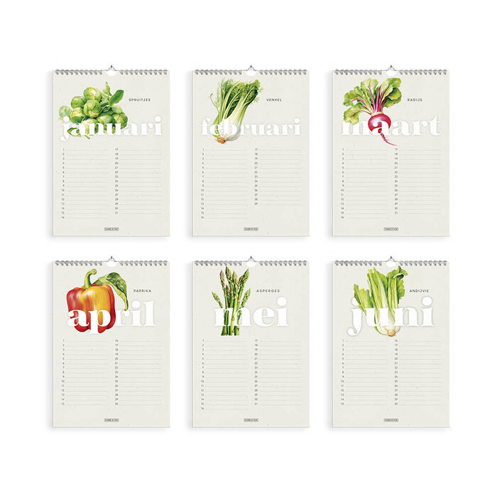 Verjaardagskalender Verdure A4