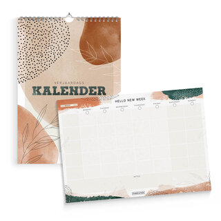 Verjaardagskalender + weekplanner Zen