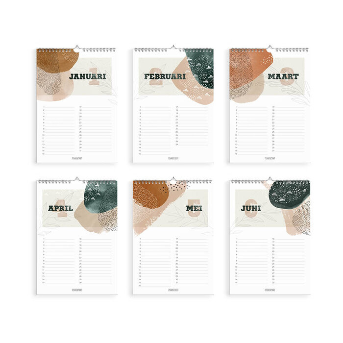 Fabrikten verjaardagskalender + weekplanner Zen Bundel A4