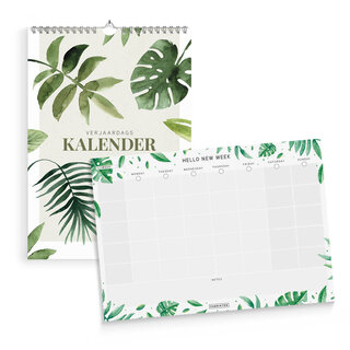 Verjaardagskalender + weekplanner Botanisch
