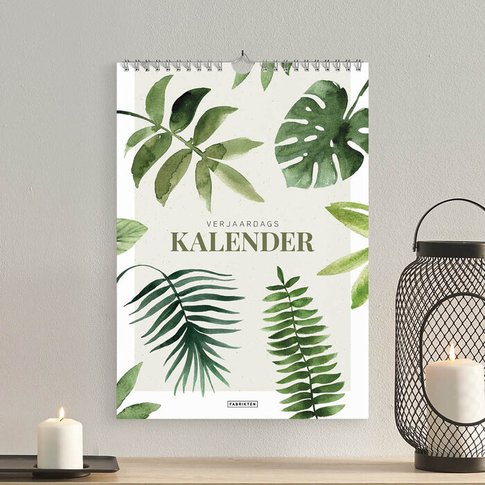 Fabrikten verjaardagskalender + ansichtkaarten Botanisch bundel