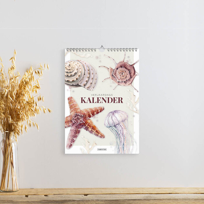 Verjaardagskalender compact Strand A5