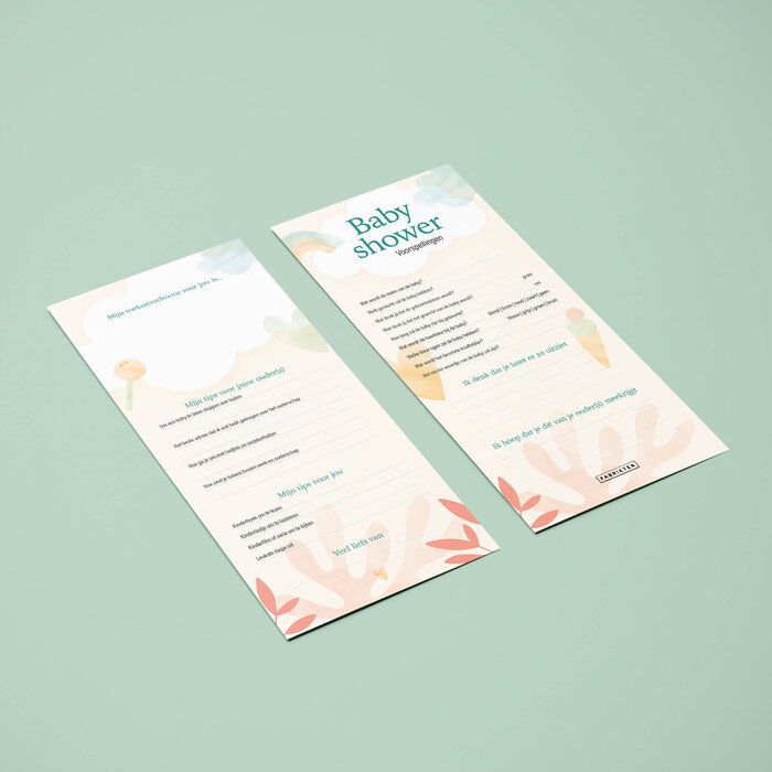Invulkaarten Babyshower Baby