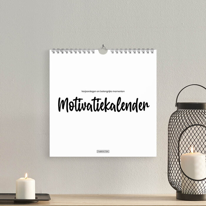 Verjaardagskalender Motivatie 21x21cm