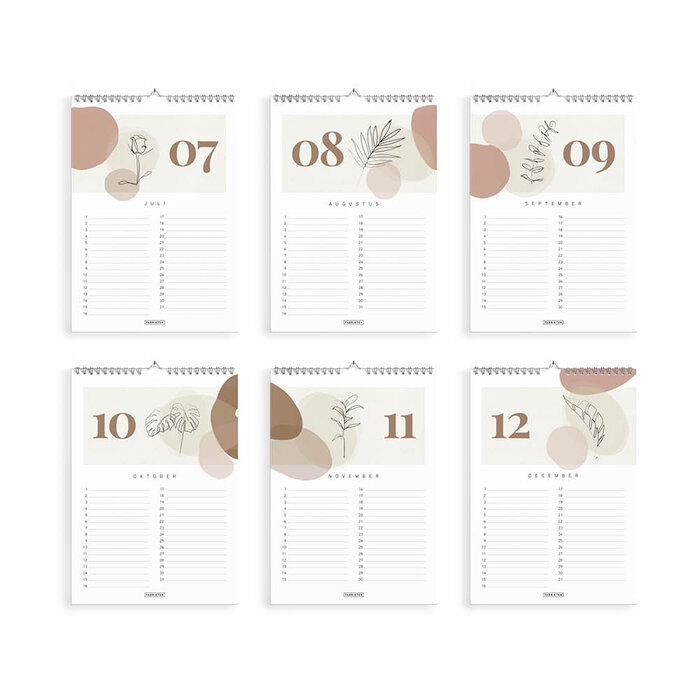 Fabrikten verjaardagskalender + weekplanner Terra Bundel A4