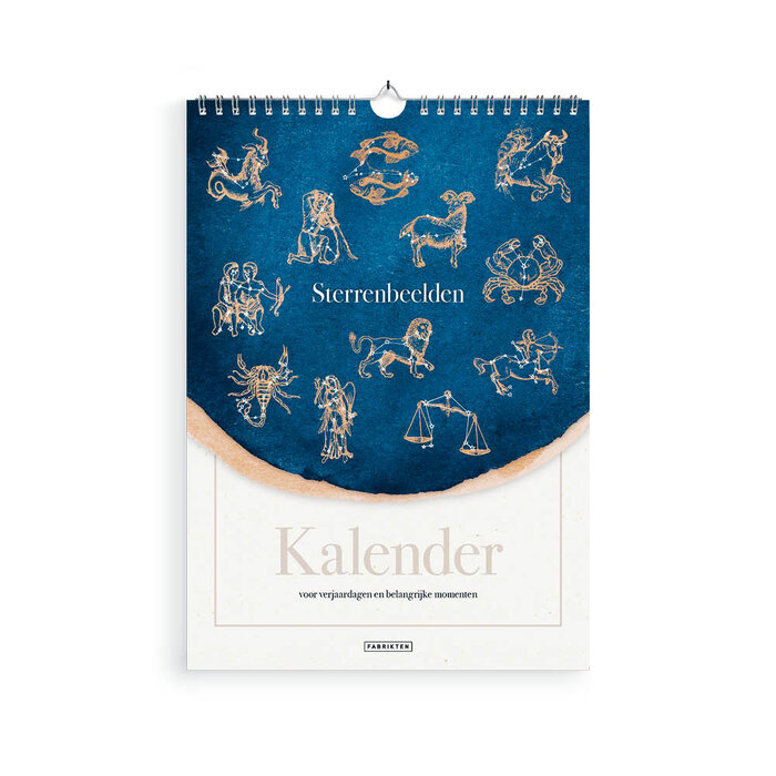 Verjaardagskalender Sterrenbeelden A4