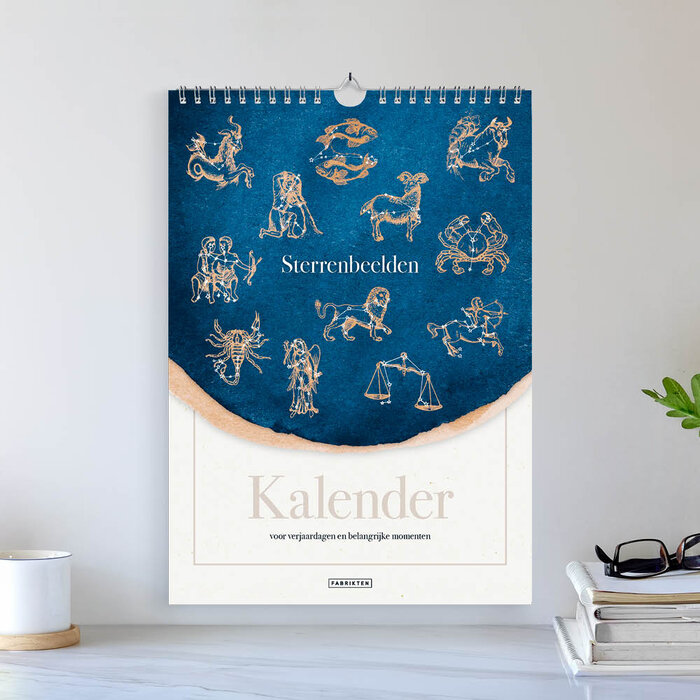 Verjaardagskalender Sterrenbeelden A4