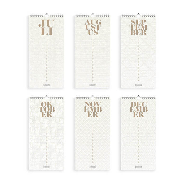 Verjaardagskalender Deco 14x29,7cm