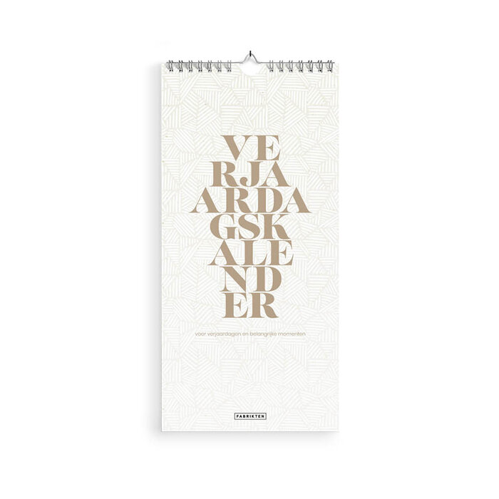 Verjaardagskalender Deco 14x29,7cm
