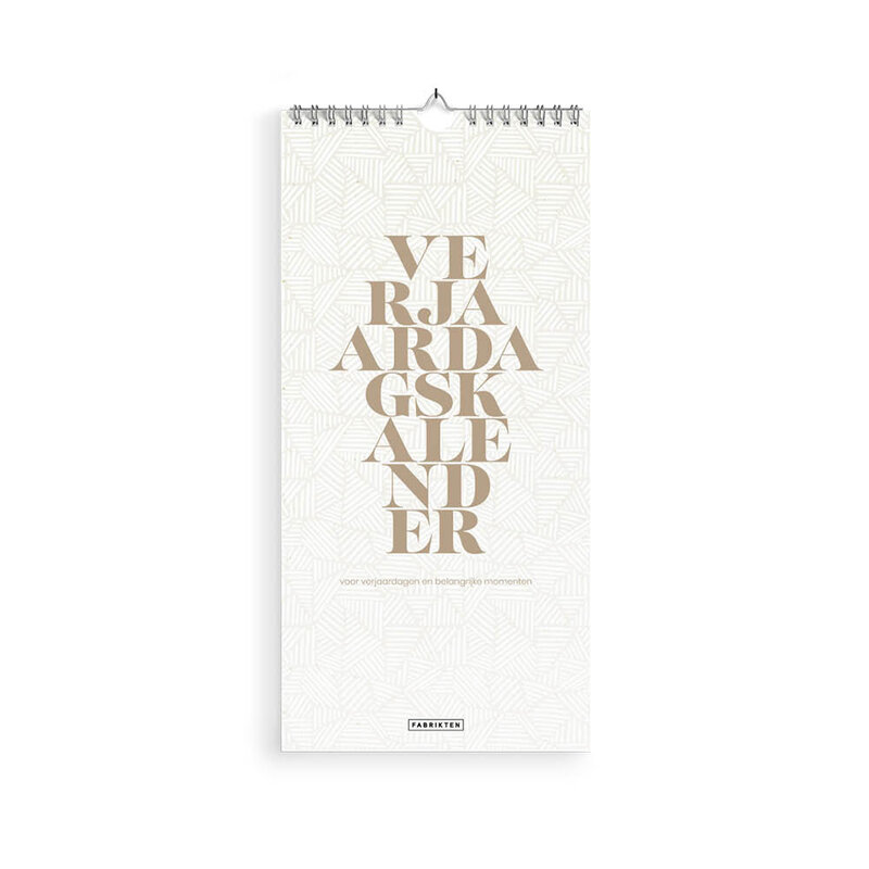 Verjaardagskalender Deco 14x29,7cm
