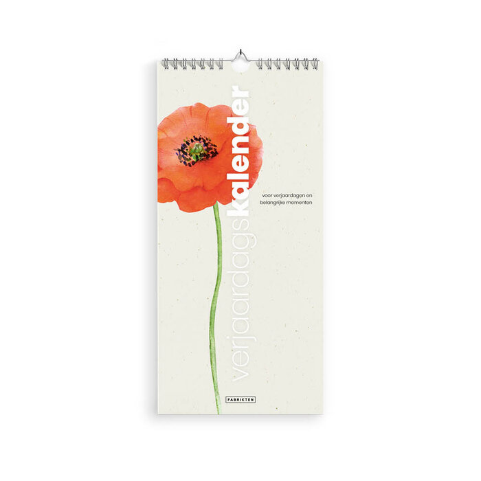 Verjaardagskalender Poppy 14x29,7cm