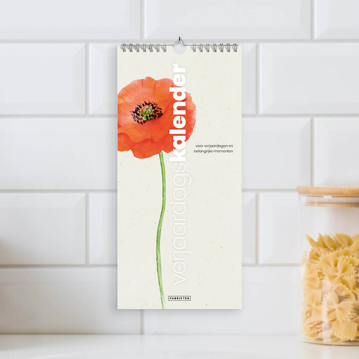 Verjaardagskalender Poppy 14x29,7cm