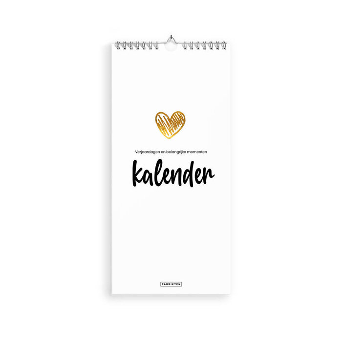 Verjaardagskalender Love 14x29,7cm