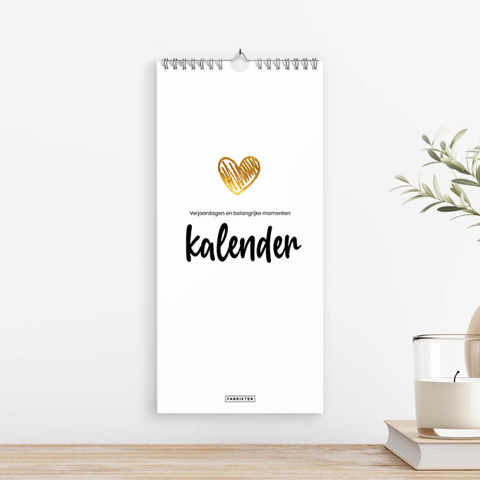 Verjaardagskalender Love 14x29,7cm