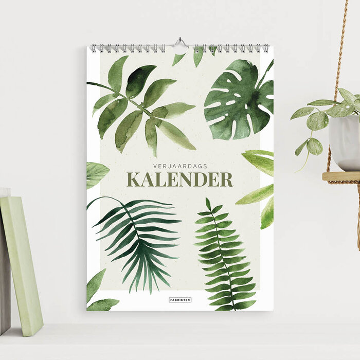 Verjaardagskalender Botanisch A4