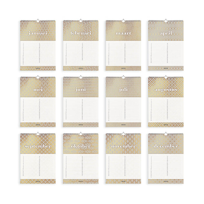 Verjaardagskalender Bijou A4