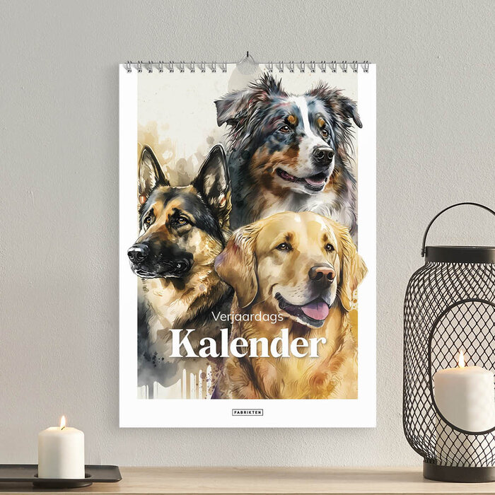 Verjaardagskalender Honden  A4