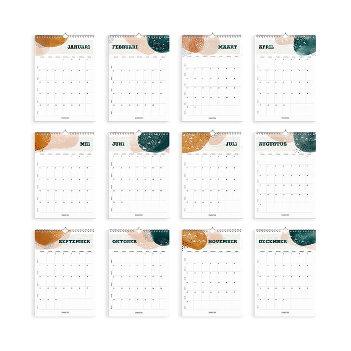 Jaarkalender 2026 Zen A4