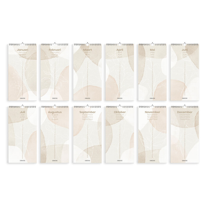 Verjaardagskalender Sabbia 14 x 29,7 cm