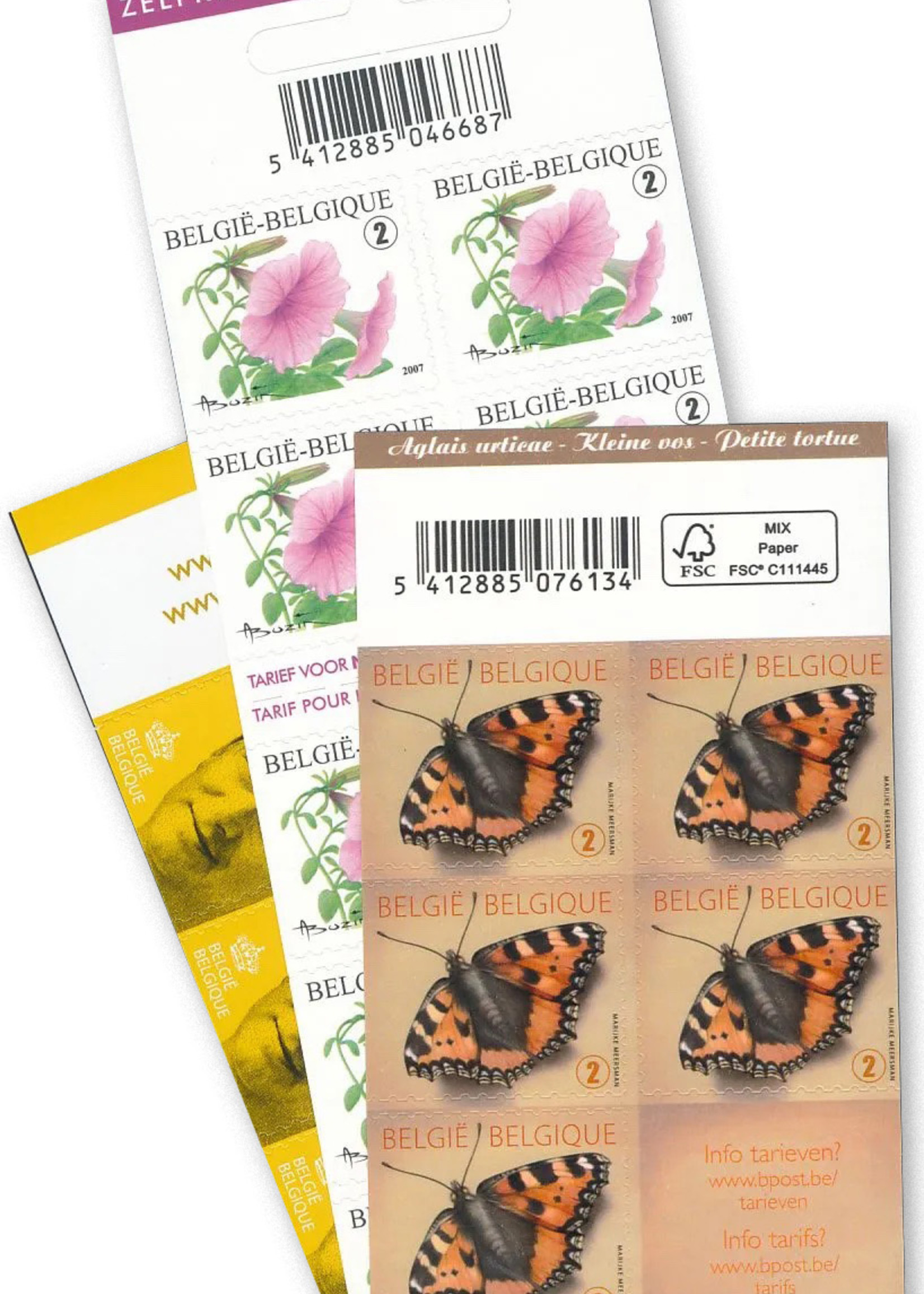 Booklet with 10 self-adhesive stamps - Rate 2, Belgium