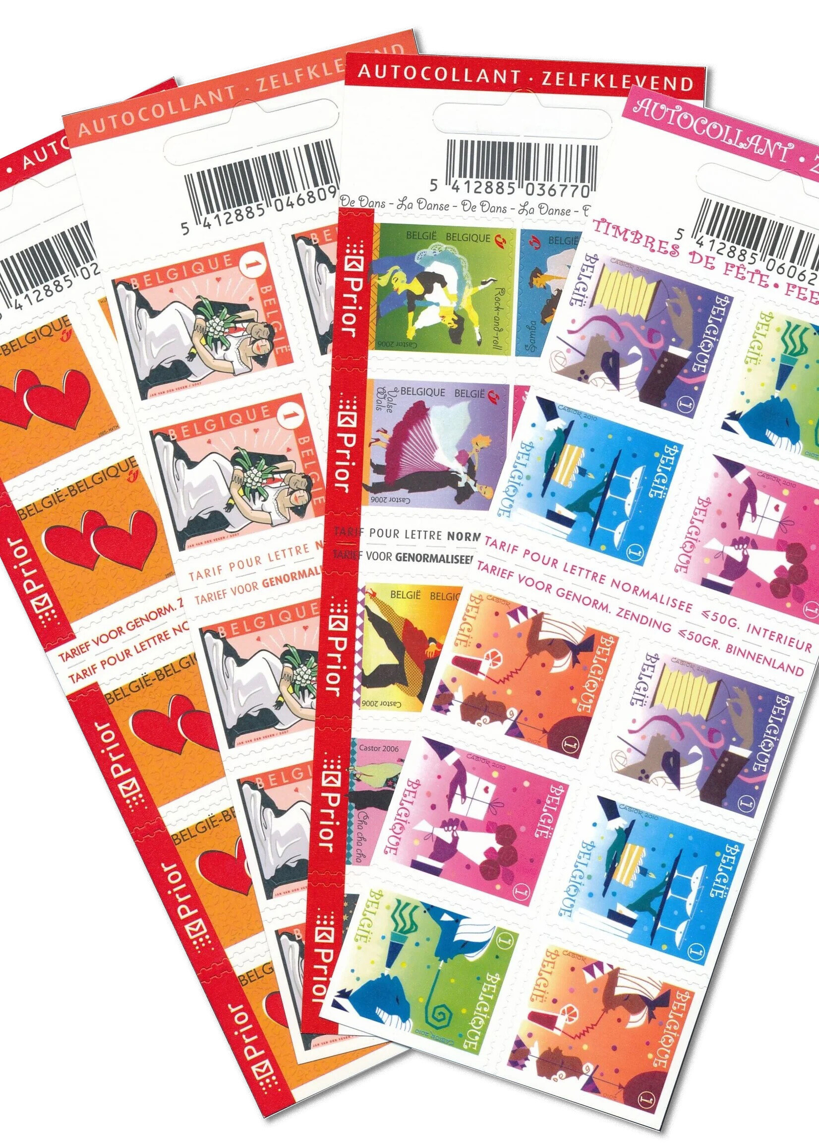 Thema Huwelijk - Postzegelboekje met 10 zelfklevende postzegels  - Tarief 1, België