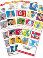 Thème BANDES DESSINÉES - 10 timbres autocollants - Tarif 1, Belgique