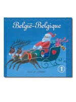 Traîneau de Noël - 10 timbres autocollants - Belgique