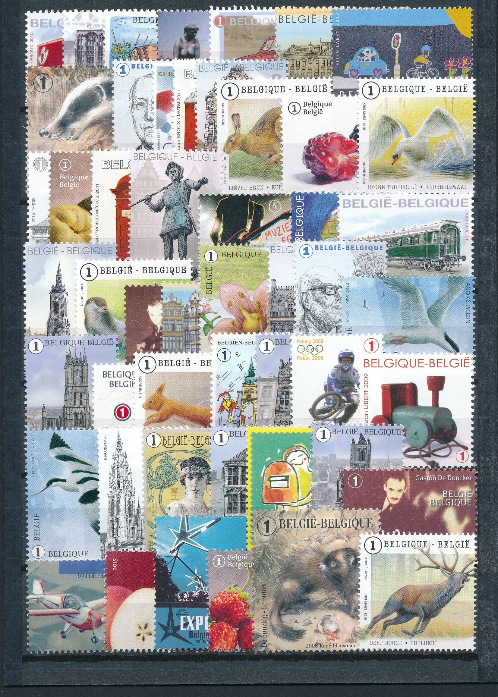 Postzegels (per 10) - Tarief 1, België