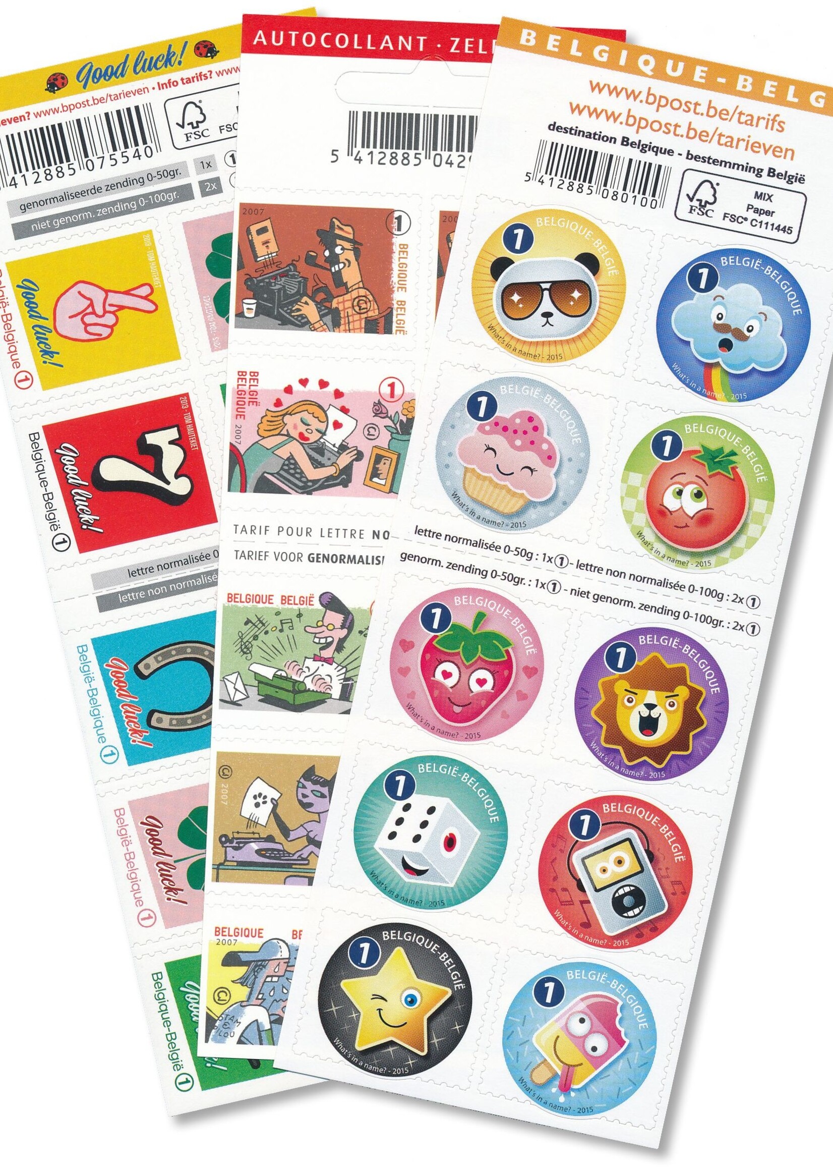 Thema Cartoons - Postzegelboekje met 10 zelfklevende postzegels  - Tarief 1, België