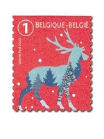 Caribou - 10 timbres autocollants - Belgique
