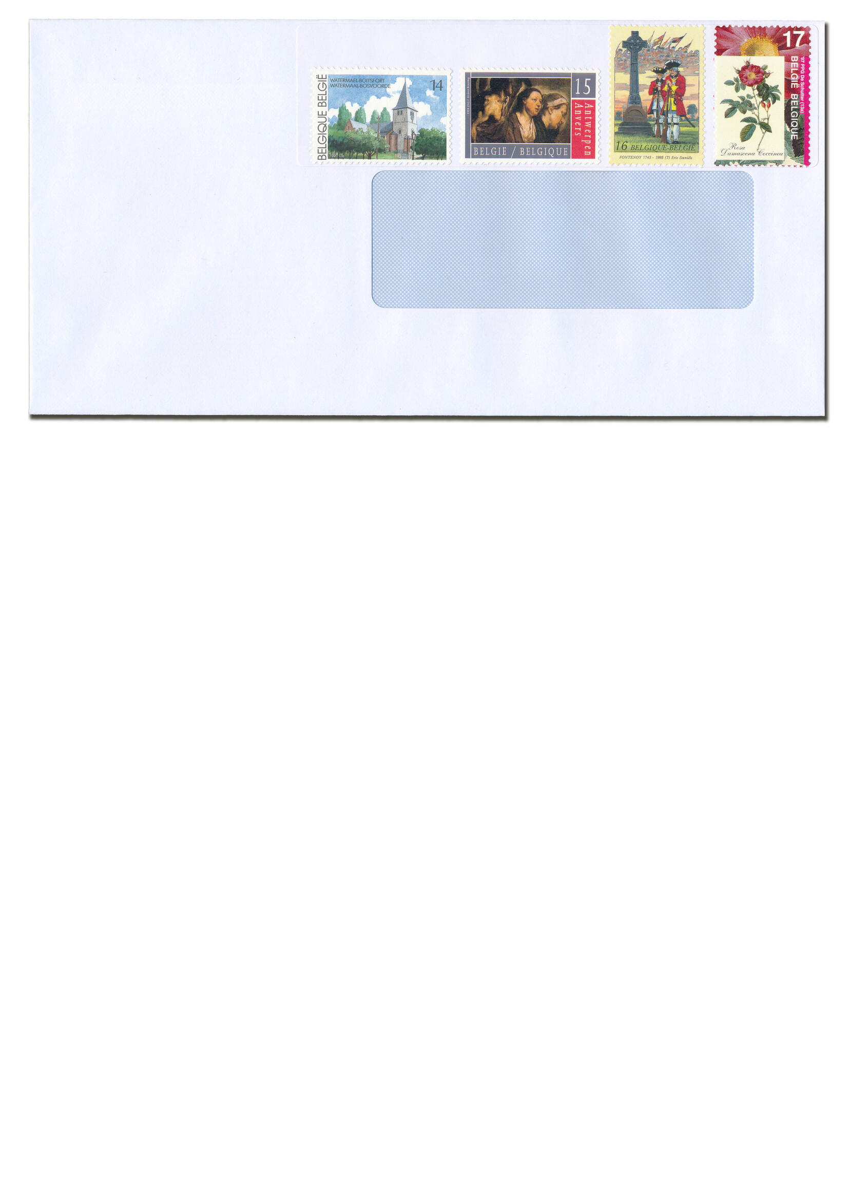 Test package - Postal labels (3 items) - Rate 1, Belgium