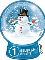 Boule de neige - 10 timbres autocollants - Belgique