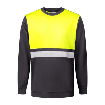 Sweatshirt Helsinki o-hals - semi hi-vis regular fit