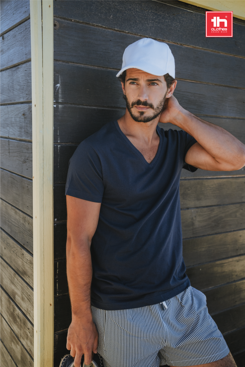 TH Clothes v-hals t-shirt Heren Athens 150 gr/m2